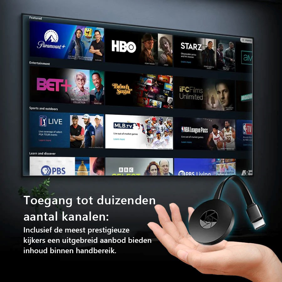 💥Aunlu™ TV-Streaming-TV Streaming Apparaat - 【Inpluggen & Afspelen
